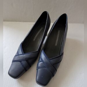 2/$40 Elegant Blue Heels with Sleek Design
